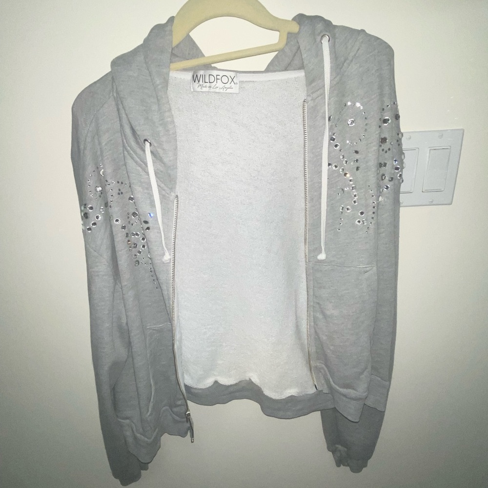 Wildfox Dolly Glitz Embellished Hoodie